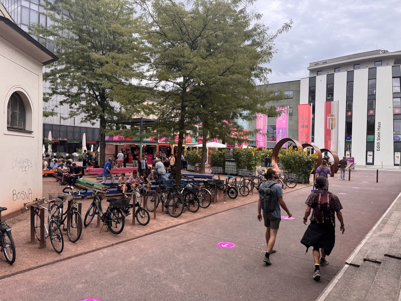 Downtown Linz during the festival.