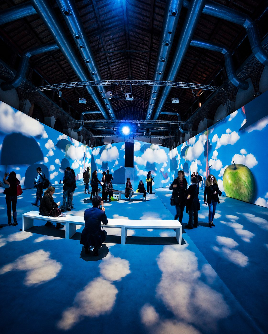 Inside Magritte, immersive exhibition in Fabbrica del Vapore